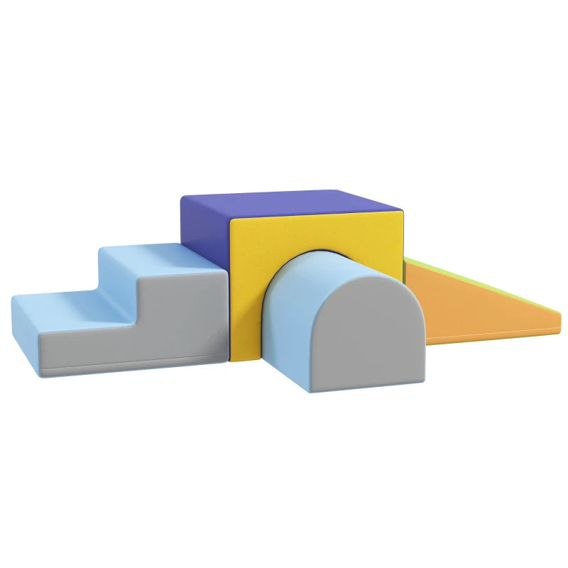4-Piece Soft Play Set for Toddlers | Indoor Climbing & Crawling Toys