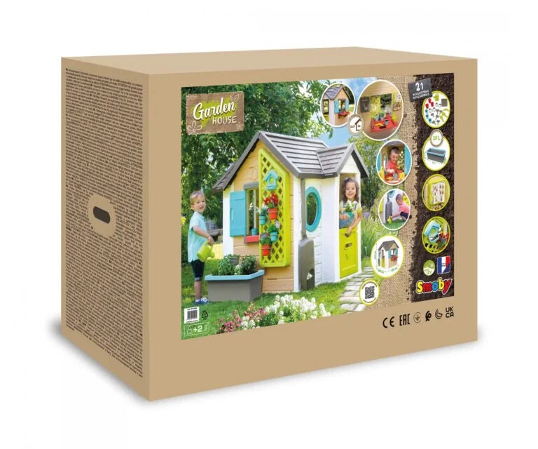Smoby Garden House Playhouse 2-8 Years A Backyard Adventure Awaits!
