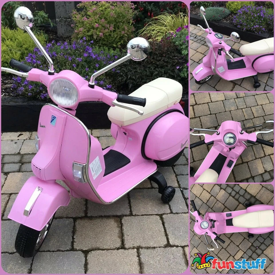 12V Vespa Scooter - Pink