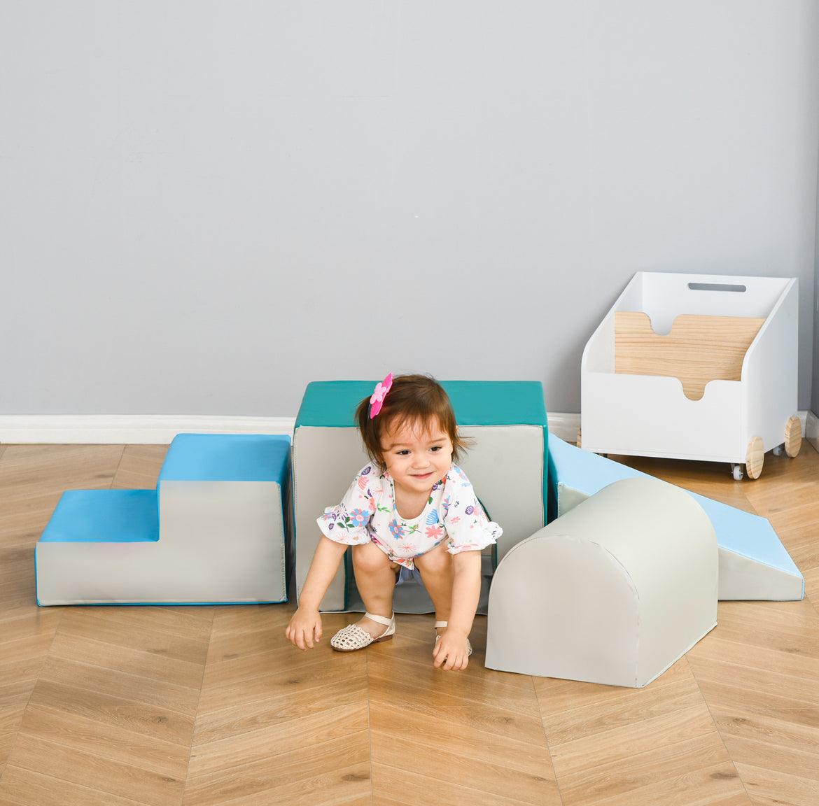 4-Piece Soft Play Set for Toddlers | Indoor Climbing & Crawling Toys