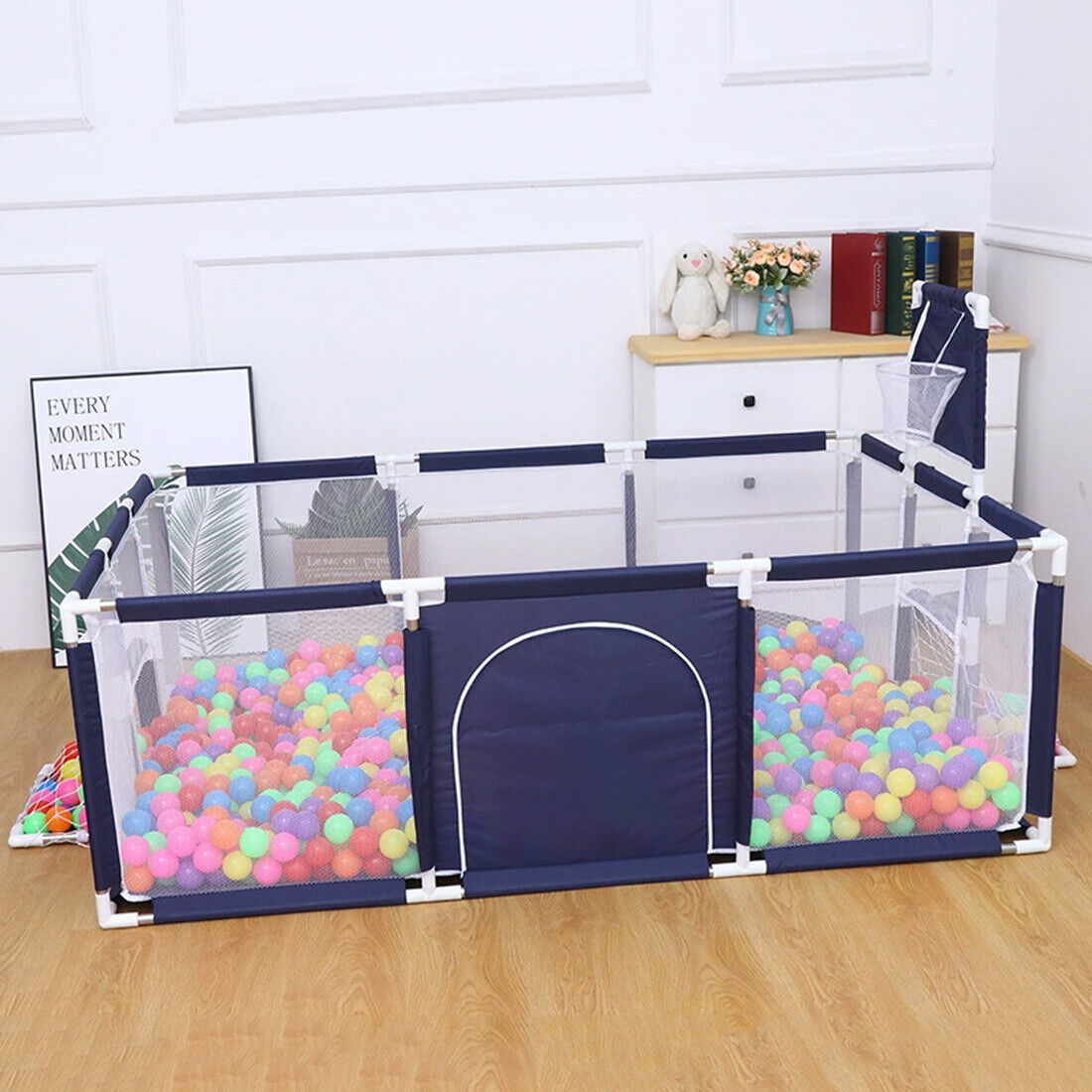 Large Baby Playpen Children Toddler Kids Indoor Play Pen with Balls and Ball Pit