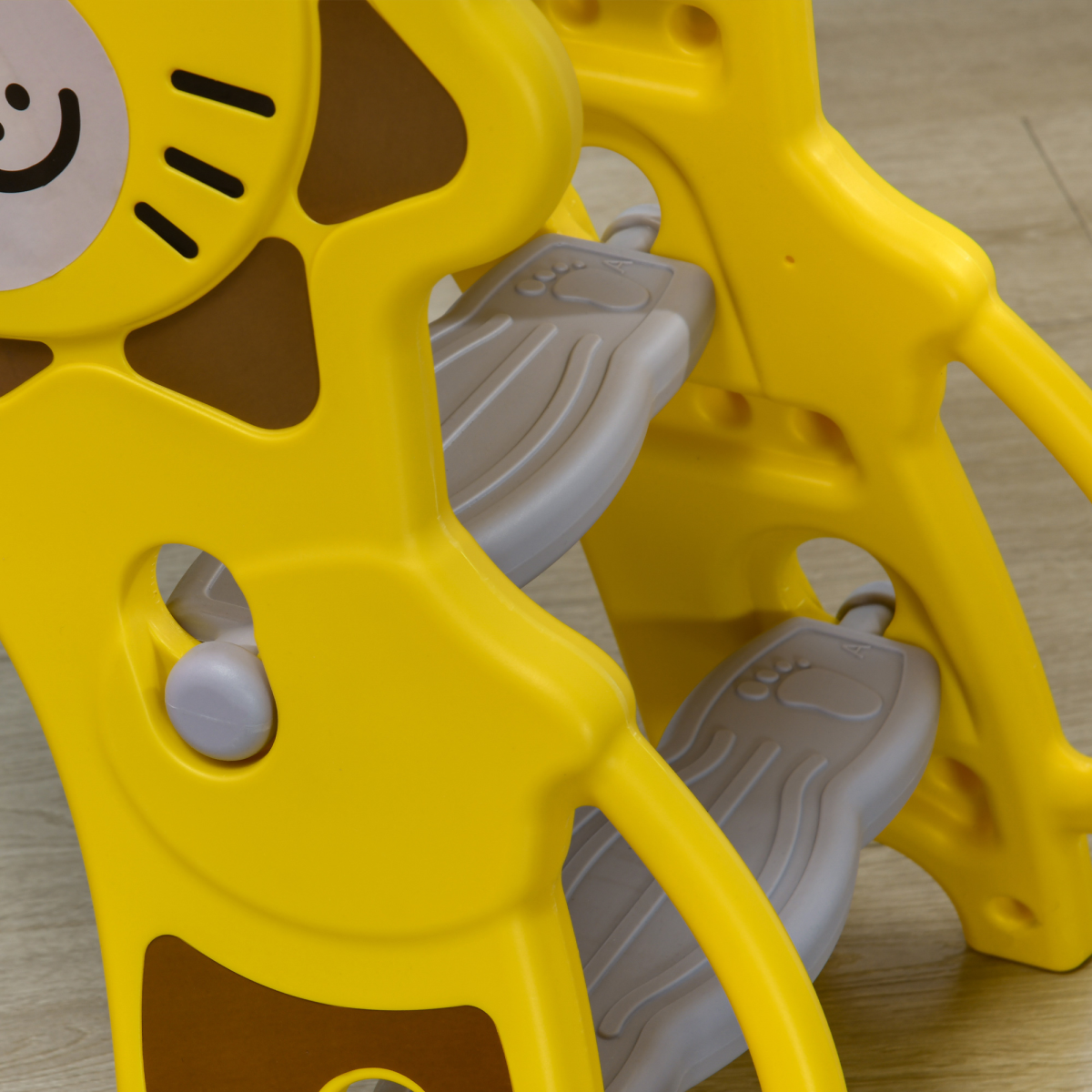 AIYAPLAY 2 in 1 Kids Slide for Indoor Use with Basketball Hoop for 18-36 Months