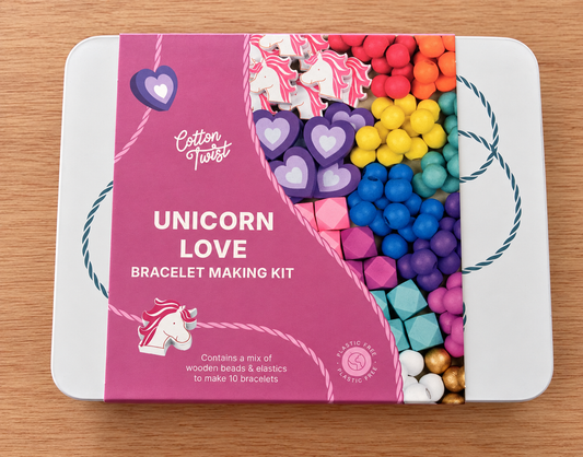 Cotton Twist Unicorn Love Bracelet Kit.