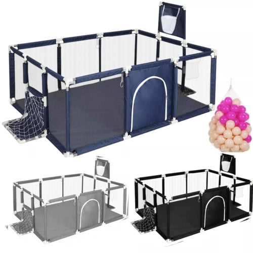 Large Baby Playpen Children Toddler Kids Indoor Play Pen with Balls and Ball Pit
